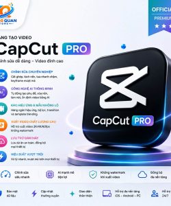 Tài Khoản Capcut Pro - Tài Khoản Cấp Sẵn Dùng Riêng Tư 2 Thiết Bị